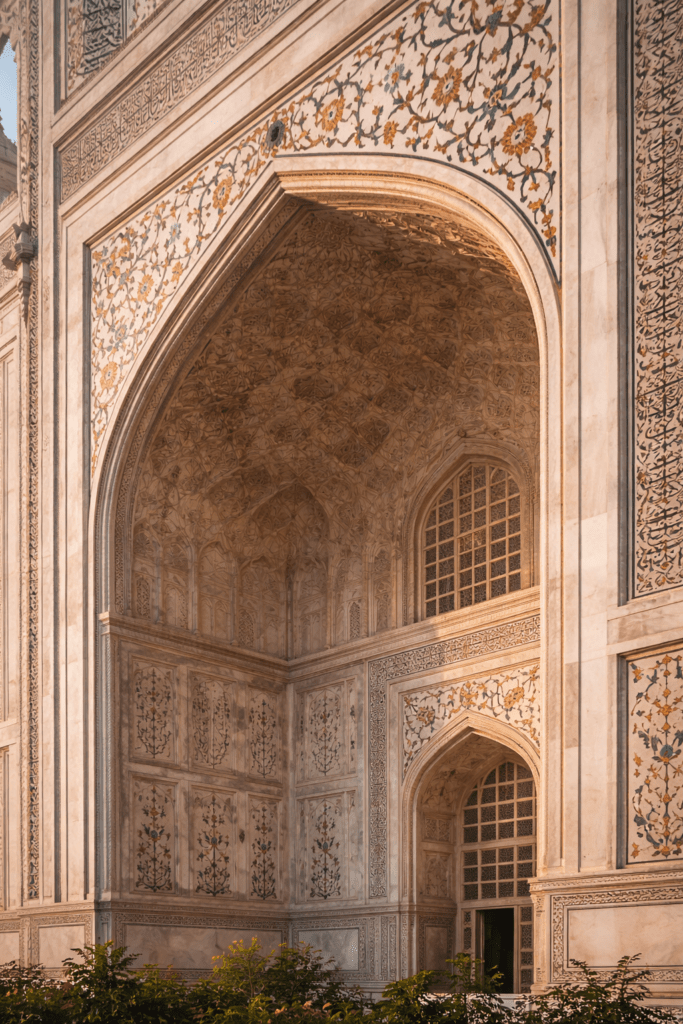 Makrana marble surface from the Taj Mahal